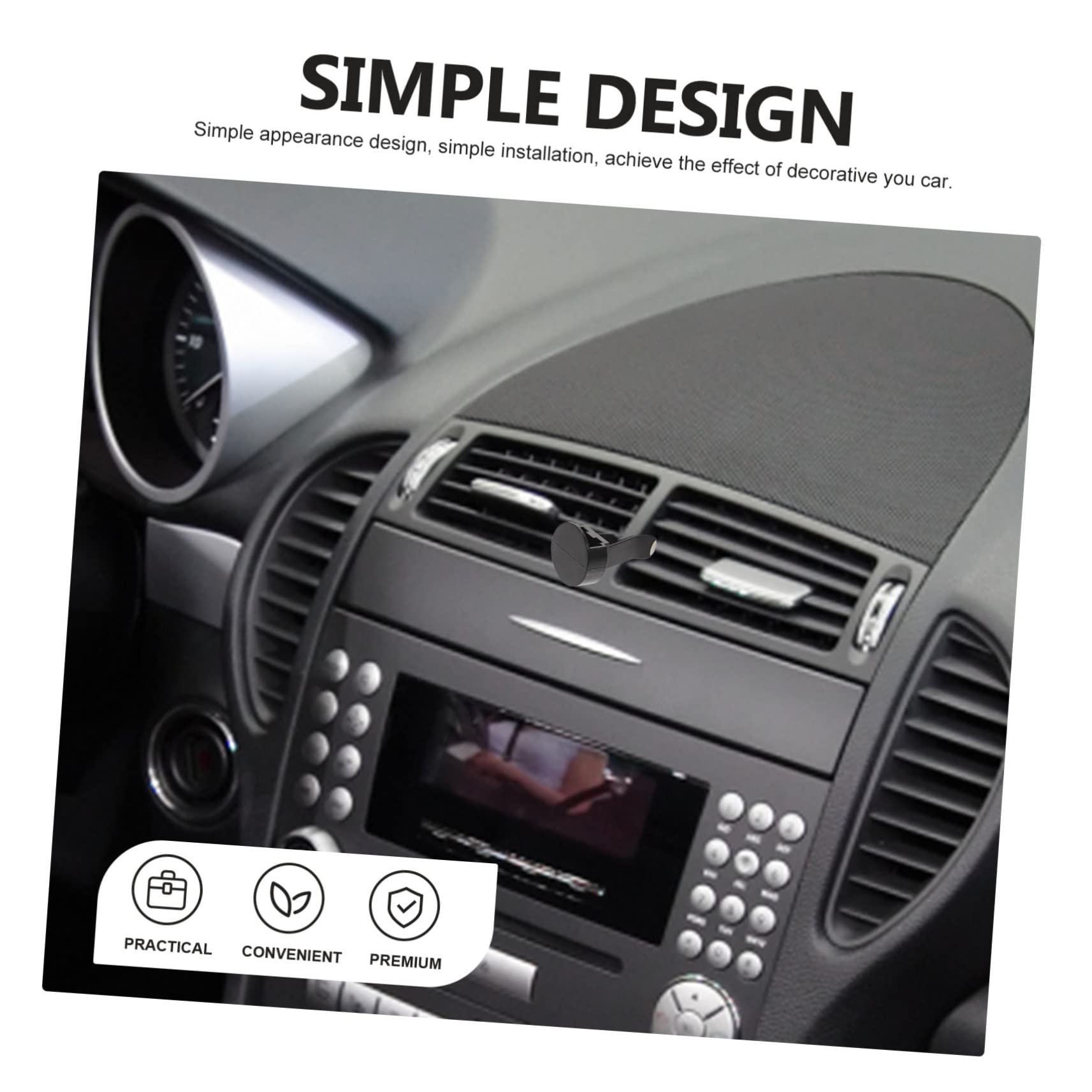 SOIMISS 100pezzi Clip Per Bocchette D'aria Auto Accessori Ventilazione Veicolo Clip Ventilazione Auto Design Classico Materiale Robusto Durevole Installazione Facile