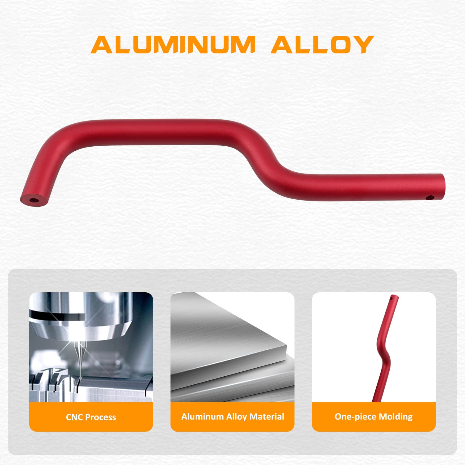 ADTOPI RED Roll Bar Grab Handles Aluminum Alloy Grip Handle Compatible with Ford Bronco Accessories 2021 2022 2023-2 Pack (Back) …