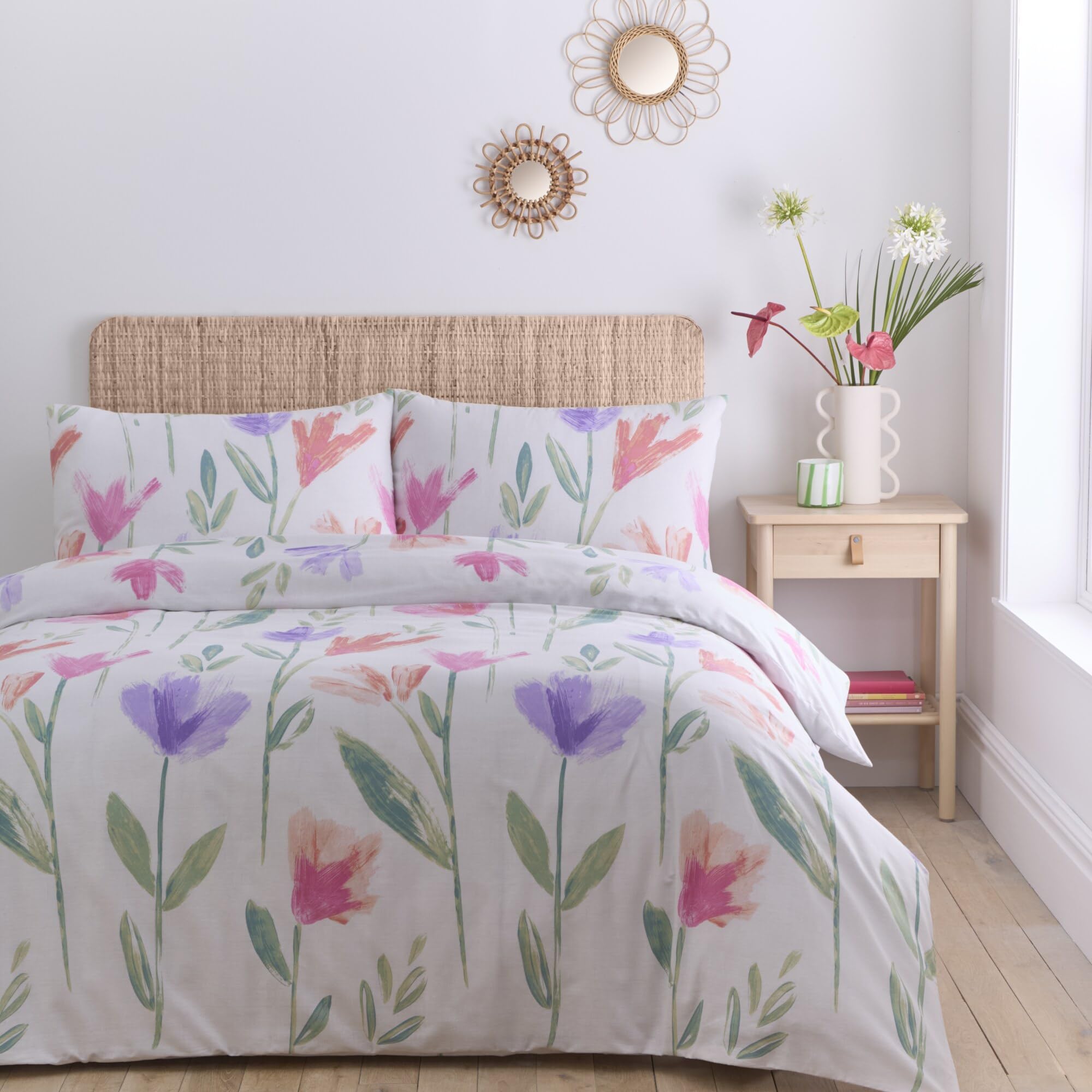 Housse de couette chic motif floral Charlotte Portfolio Home de qualité