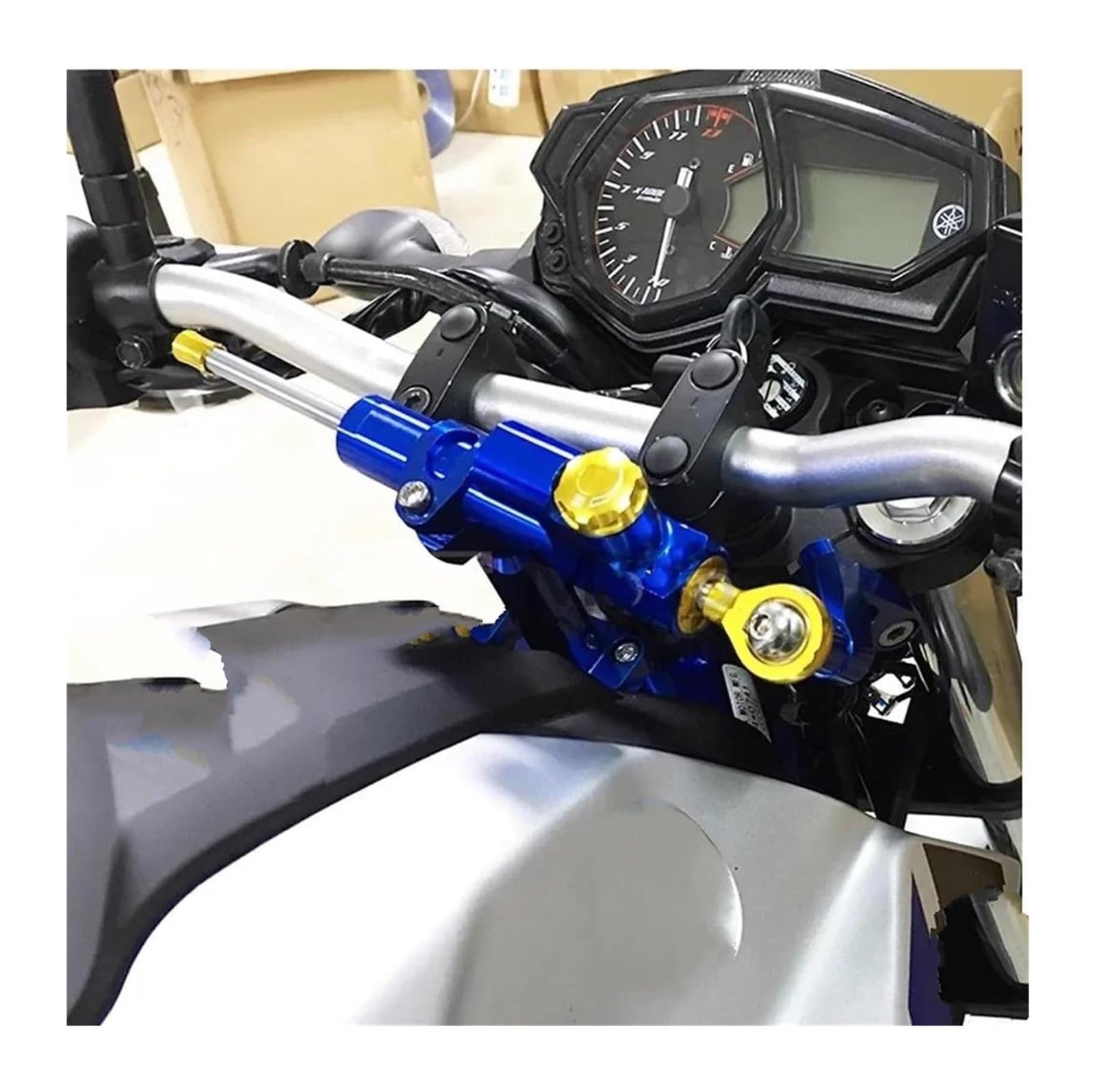 Direction De Moto pour MT03 MT-03 MT 03 2005-2024 Contrôle De Stabilisation Direction Sécurité CNC Stabilisateur D'amortisseur Moto Réglable D'amortisseur De Direction