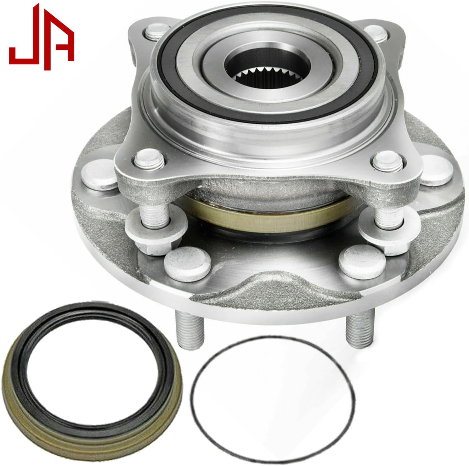 950-001 Front Wheel Bearing and Hub Assembly 6 Lugs Replacement for Lexus GX460 GX470 Toyota Tacoma 4Runner FJ Cruiser Hub Bearing Assembly 4WD Only