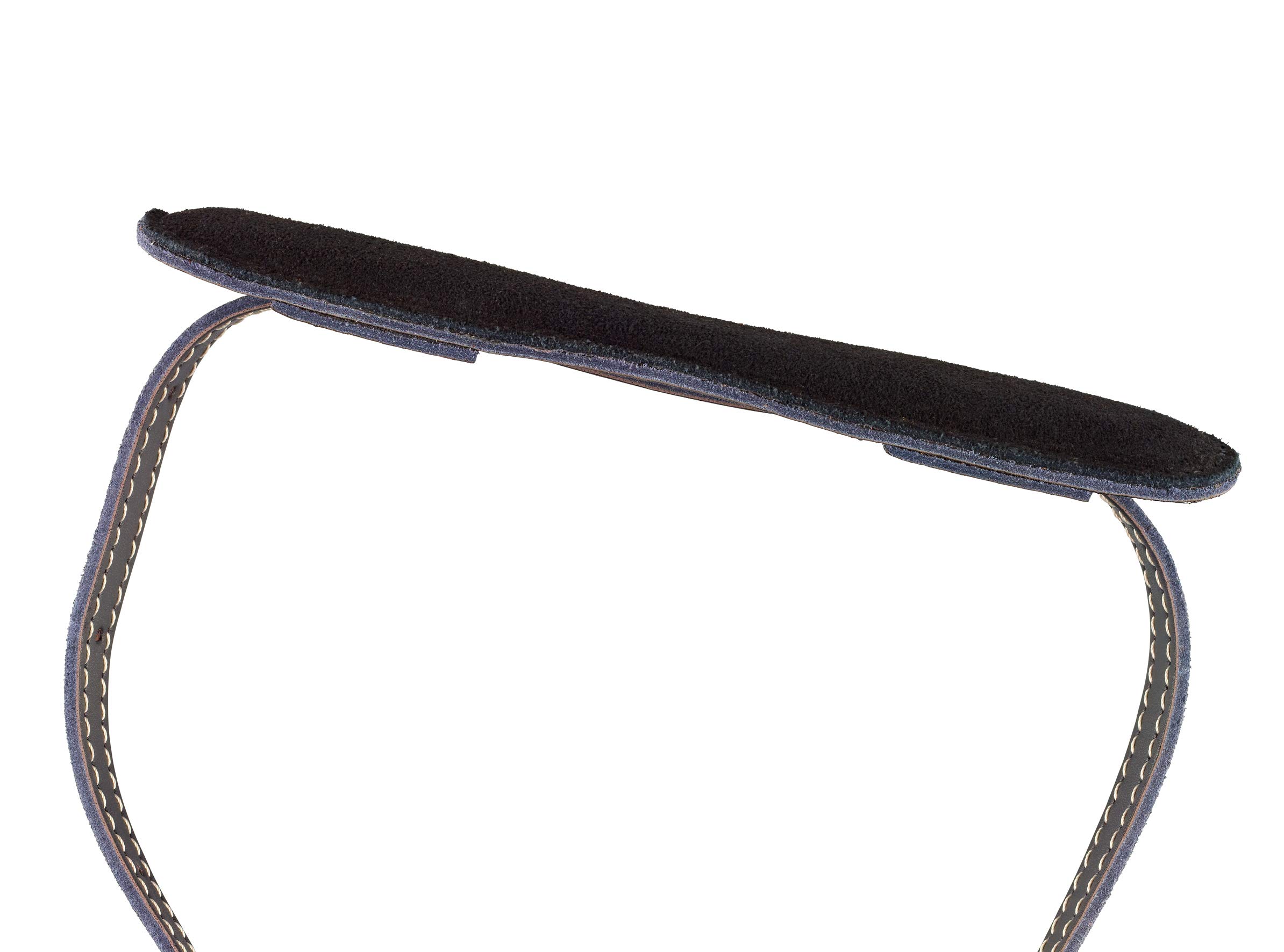 ORTEGA Correa de cuero deluxe para Mandolina Longitud 1700 mm, 66.92", Ancho 15 mm, 0.59", Ancho parte del hombro 55 mm, 2.17" - Negro, OSMDLX-BK