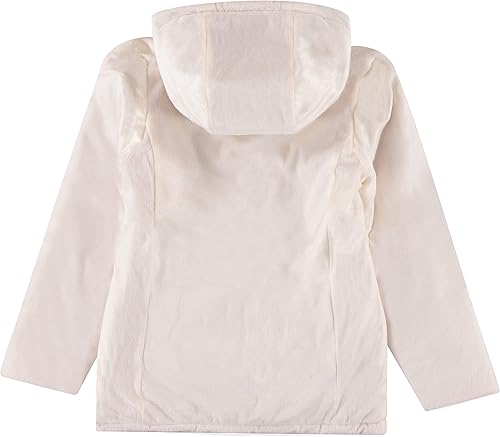 Miniatura 5 de Juicy Couture Girls Reversable Coat, Faux Fur Hooded Winter Jacket, Warm Padded Parka Hoodie, Kids Heavyweight Winter Coat