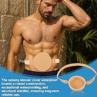 Vista 4 de Cubierta de ducha de ostomía, cubierta de baño impermeable para ostomía, suministros de ostomía, ostomía, colostomía, protector de ducha