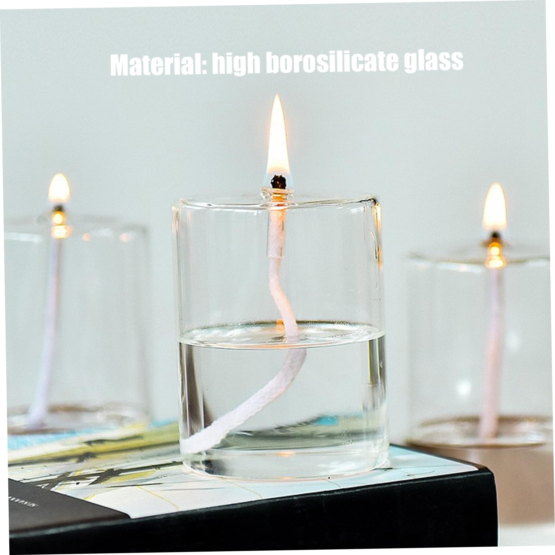 Lampe à huile en verre, 3pcs 3 tailles lampes à huile en verre Lampe à huile en verre, 3pcs 3 tailles lampes à huile en verre