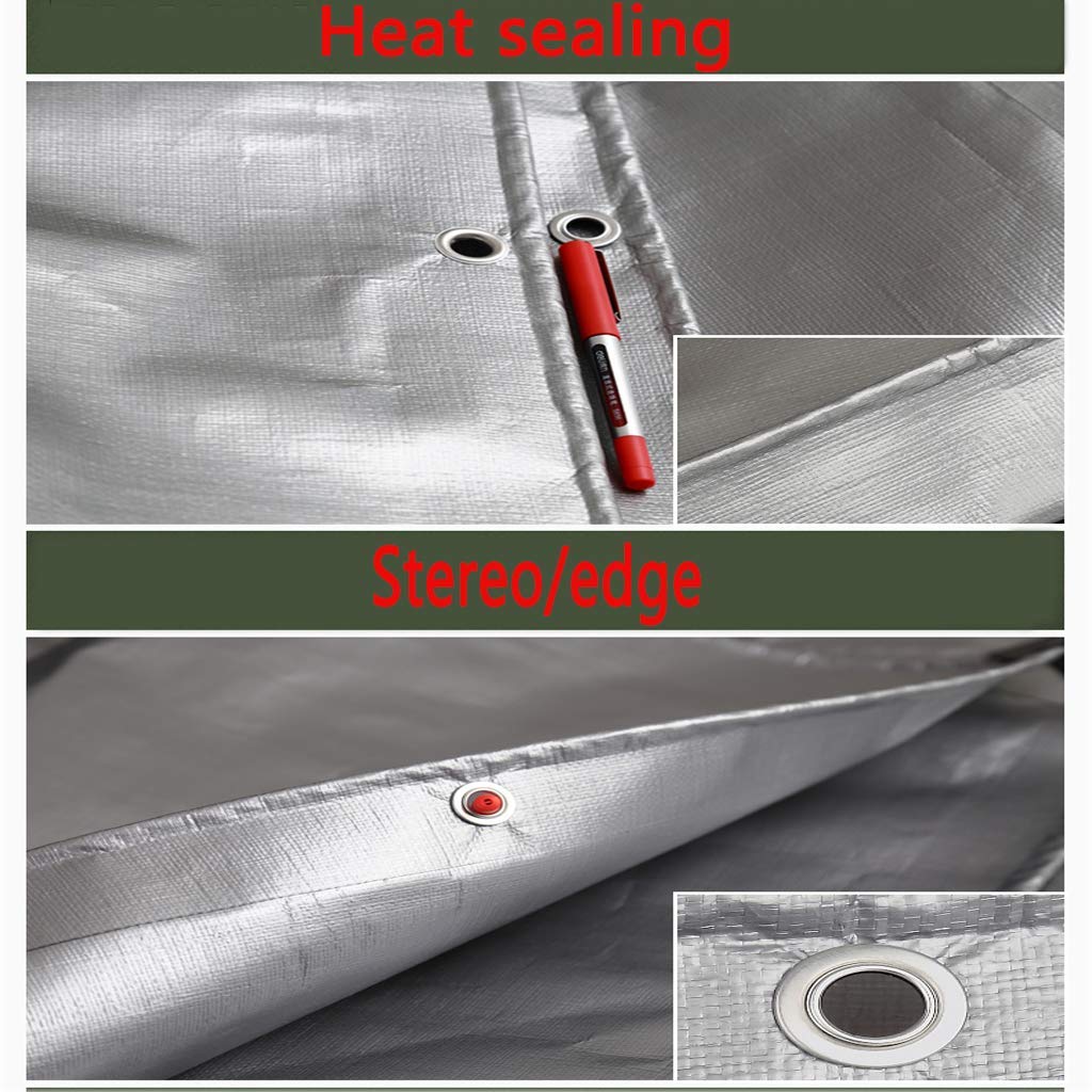 Tarp Thickened Heavy Duty Outdoor-Plane wasserdicht Sonnenschutz Regenschutz Schuppen Stoff Auto Wärmeisolierung Decke Gartendach Poncho-grün mehrere Größen zur Auswahl