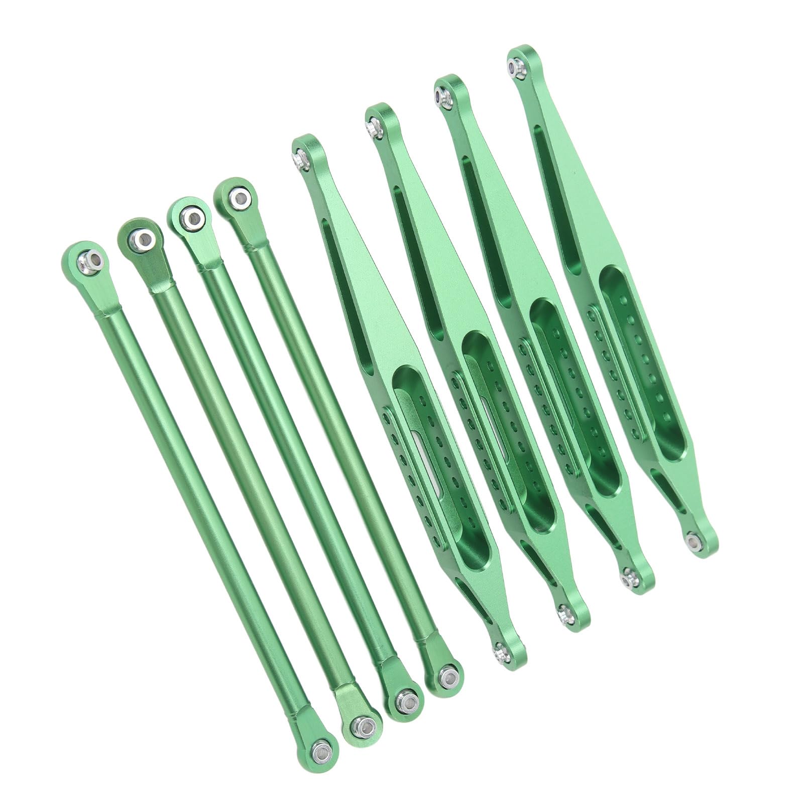Górne dolne łączniki zawieszenia Stop aluminium o wysokiej wytrzymałości Znakomity zestaw łączników zawieszenia RC Idealne dopasowanie do samochodu LOSI 1/8 LMT 4WD RC Zwiększona (Zielony)