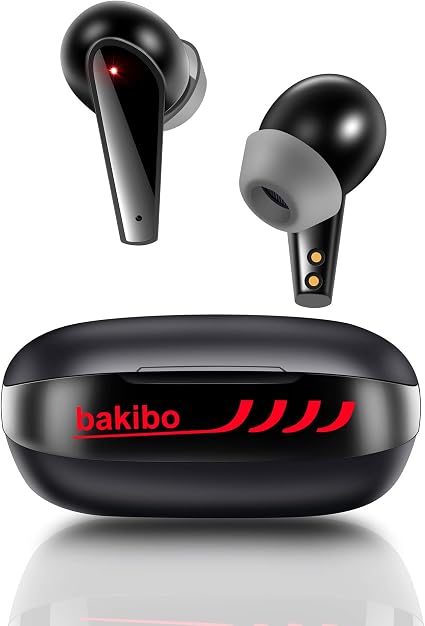 bakibo Auricolari Wireless Bluetooth 5.1, Sportivi Senza Fili Cuffie con  Microfono IPX7 Sport Stereo in Ear Auricolari Con LCD Custodia Ricarica, 30  Ore Di Riproduzione, Tocca Controllo : Amazon.it: Elettronica