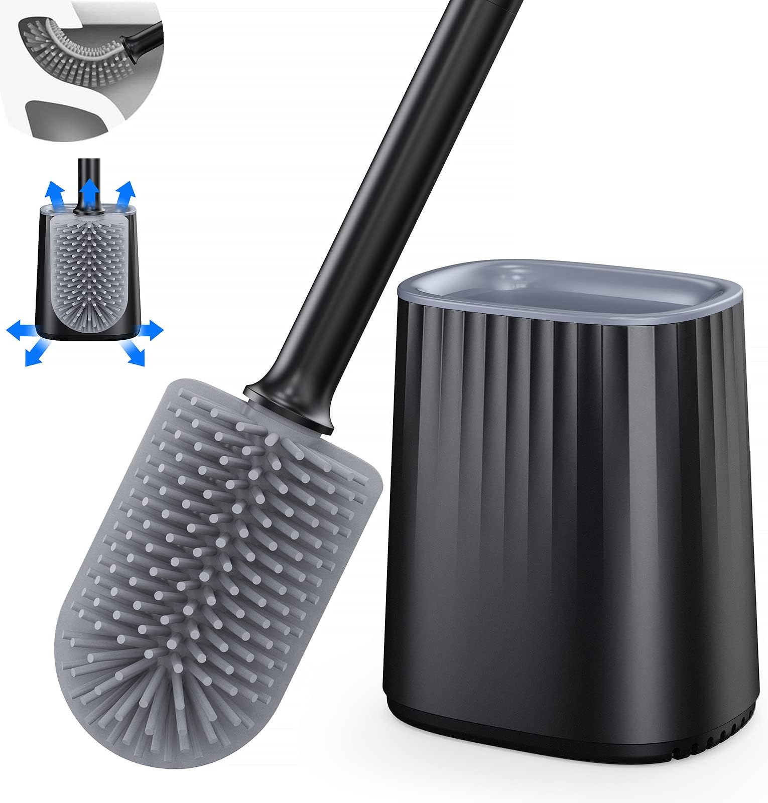 Joseph Joseph Flex Toilet Brush with Holder, Plastic, Blue/White, Regular Amazon.co.uk Home