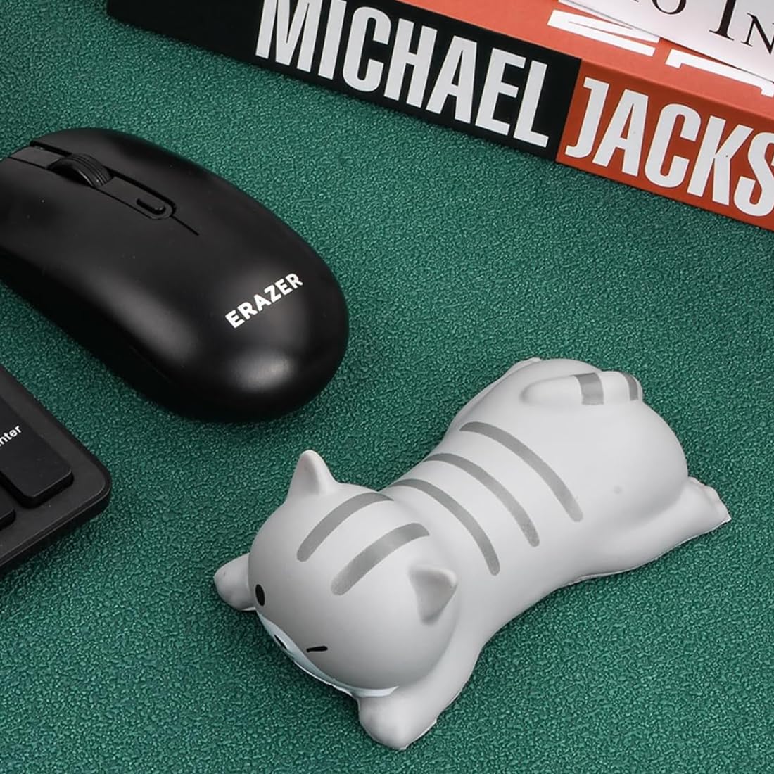 Podkładka pod nadgarstek Ergonomica Poduszka pod mysz Ochronna Szara