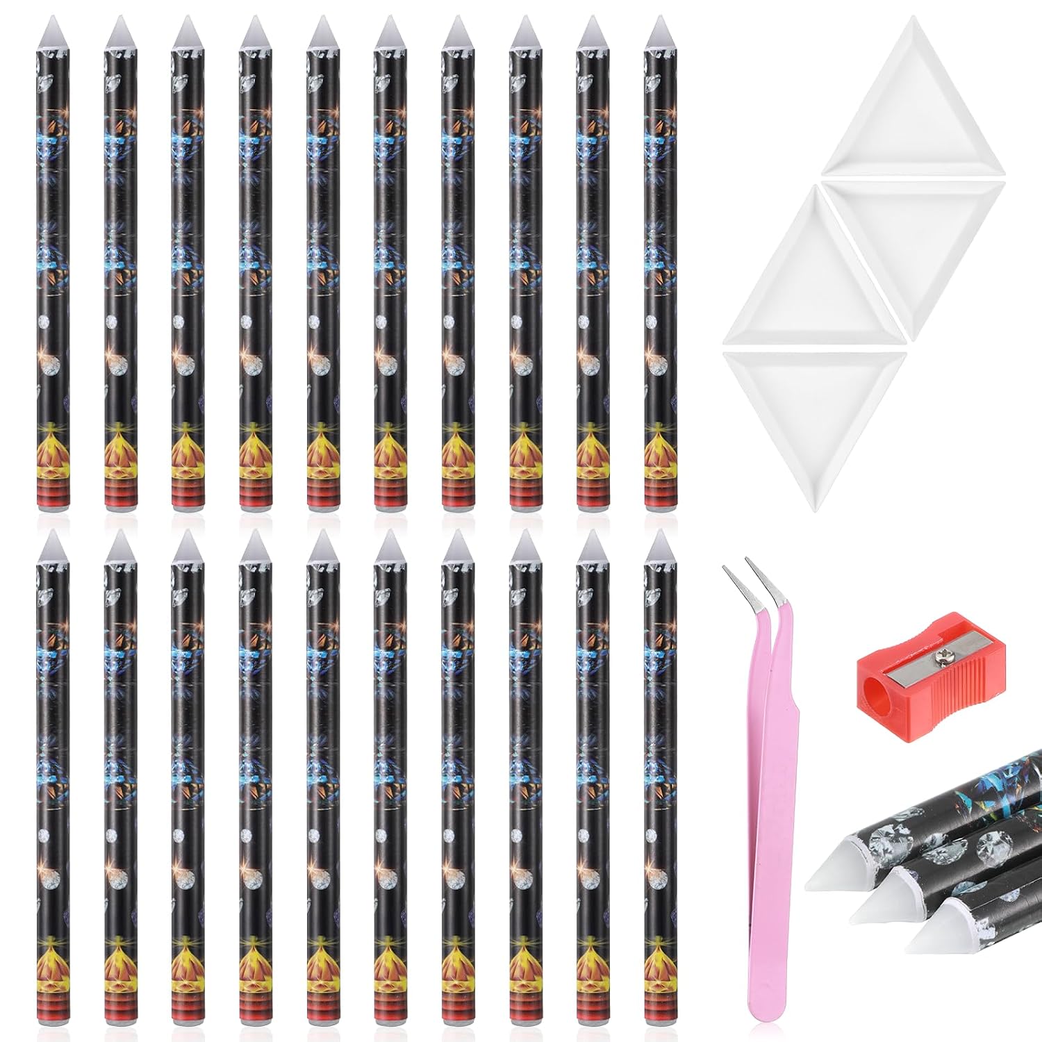 26 Pcs Wax Pencil for Rhinestones Set 20 Rhinestone Picker Tool