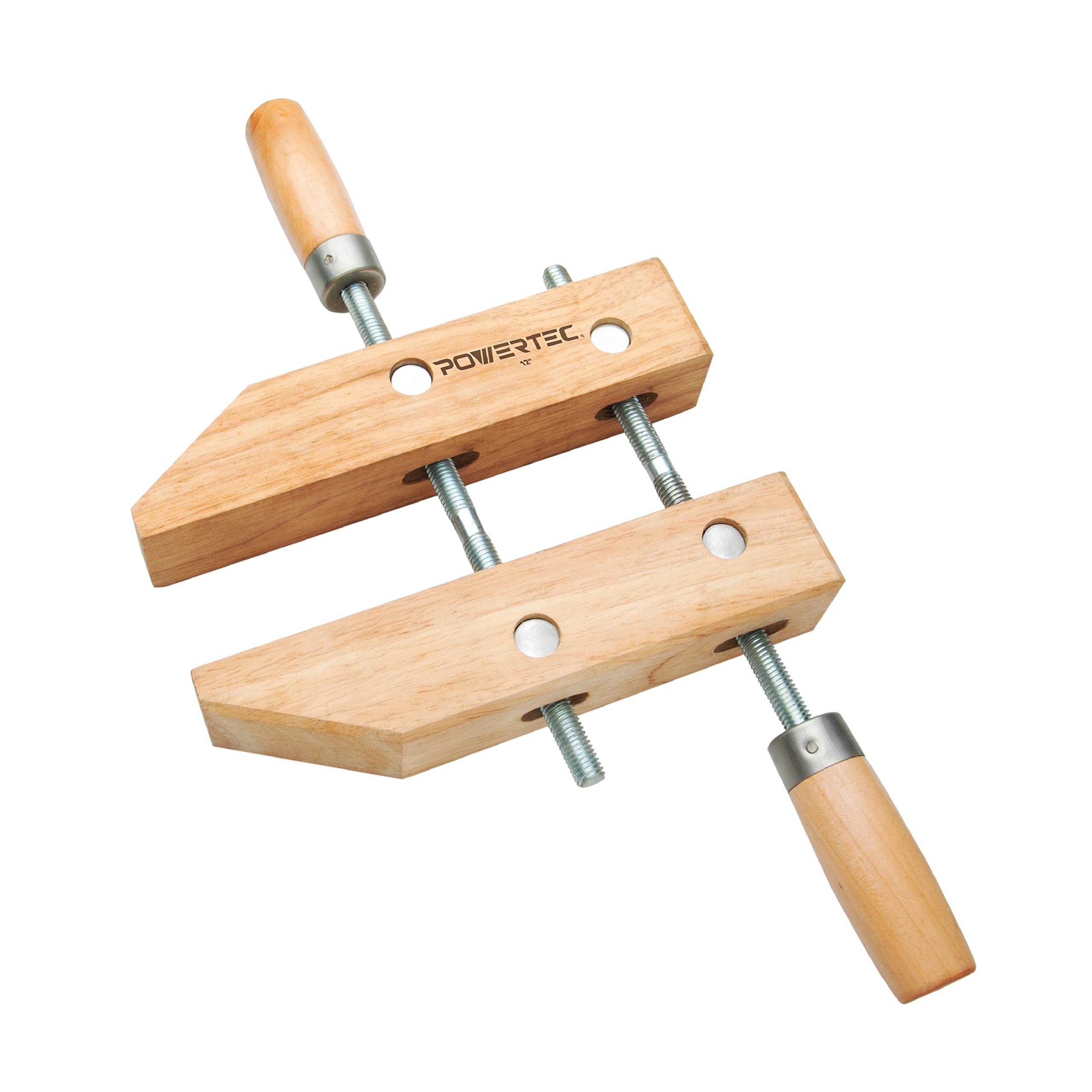 POWERTEC 71043 Wooden Handscrew Clamp, 12-Inch