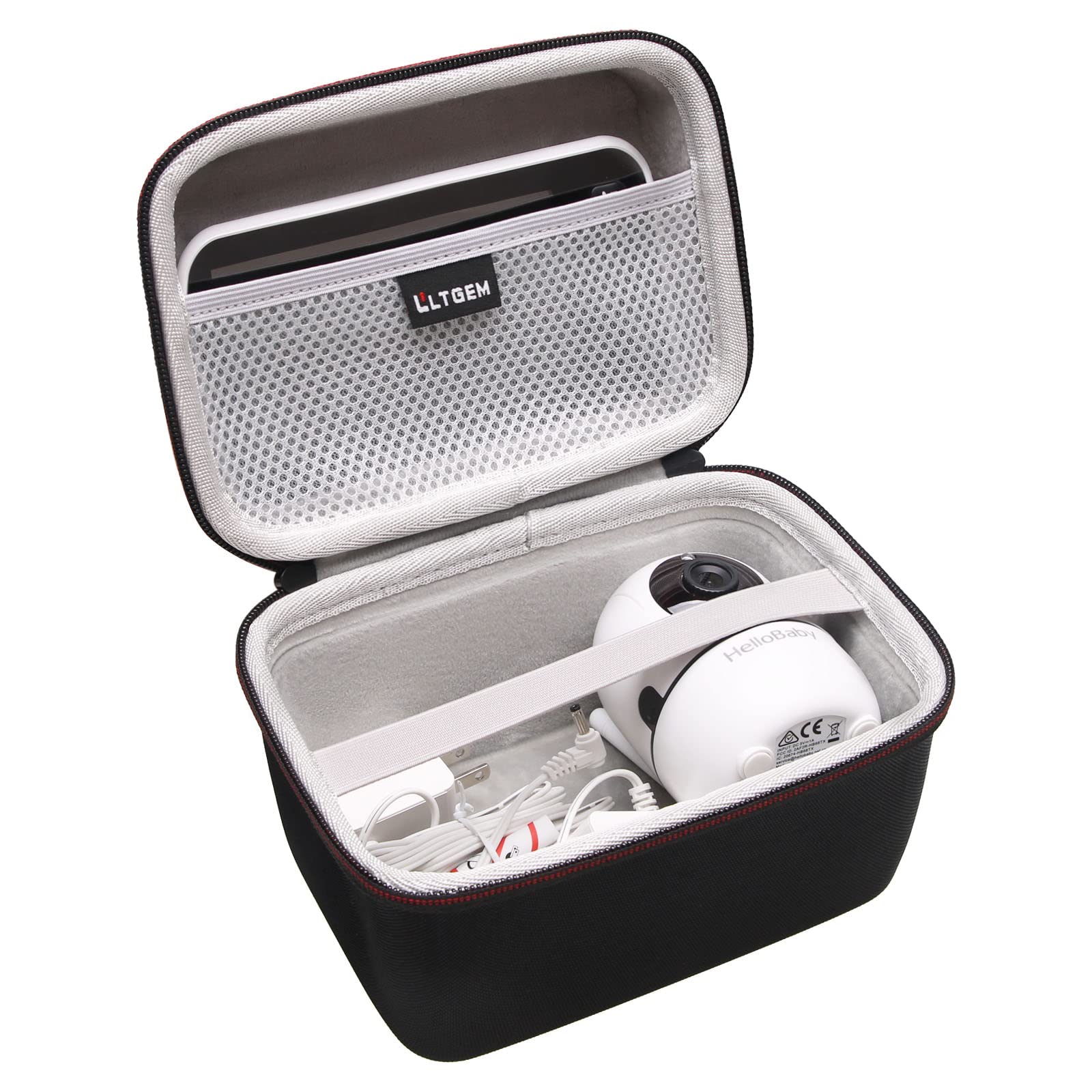 L LTGEM Baby Monitor Travel Case for HelloBaby/Infant Optics DXR-8 PRO/Infant Optics DXR-8 / iFamily Baby Monitor - Hard Protective Carrying Storage Bag