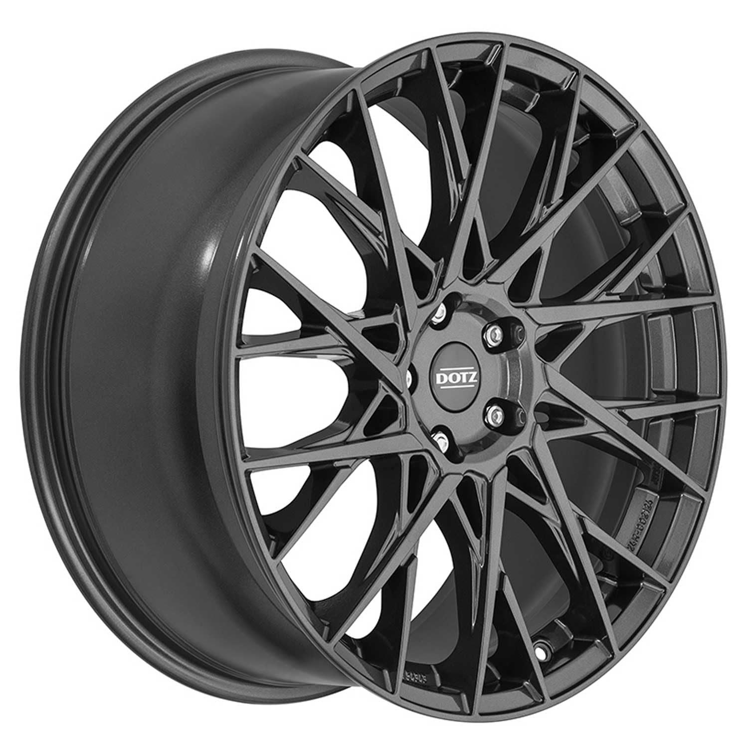 4 cerchi Dotz Fuji grigio 8.0Jx19 ET35 5x112 compatibili con Mercedes Benz A B C CLA CLK CLS Cle E EQB EQE Eqa (H243) GLA GLB GLC GLK S SL SLK SLK/SLC