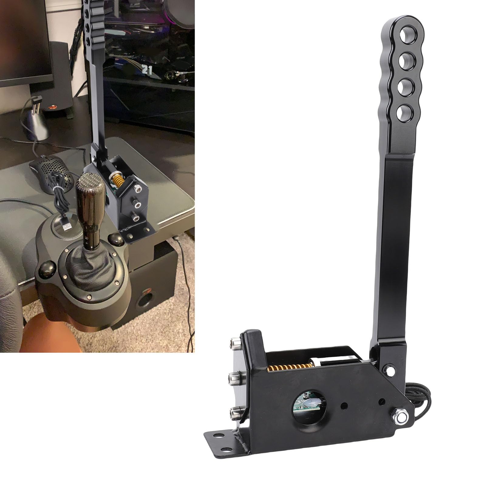 Generic Stop Stali 64-bitowy Czujnik Halla System Automatycznej Kalibracji Hamulca Ręcznego USB PC Hamulec Ręczny dla G27 G29 G920 G923 T500 T300 Gry Wyścigowe