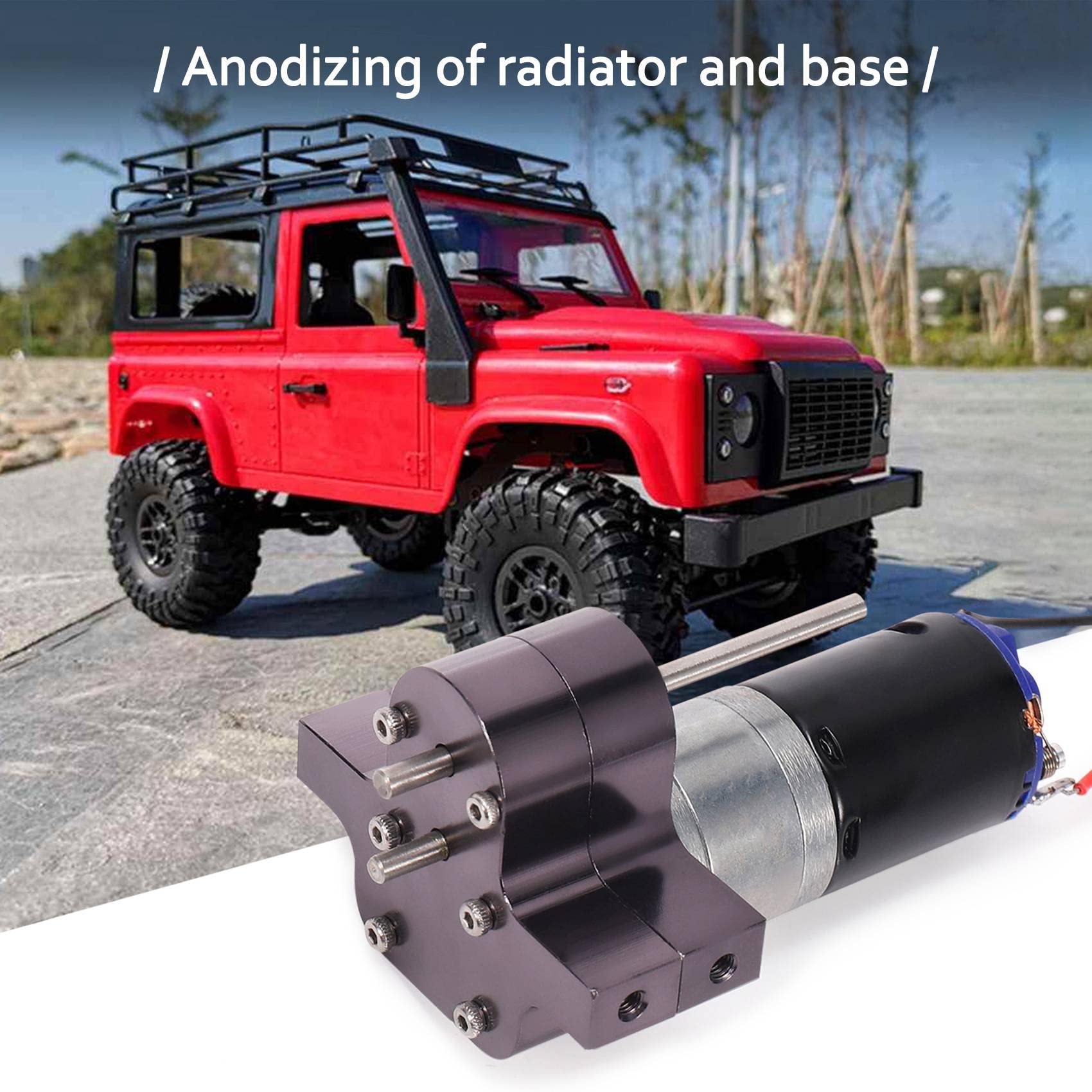 Restrdt Metal Transmission 370 Motor with Drive Shaft Upgrade Accessories for C14 C24 B24 B36 MN D90 MN99S RC Car - Image 2