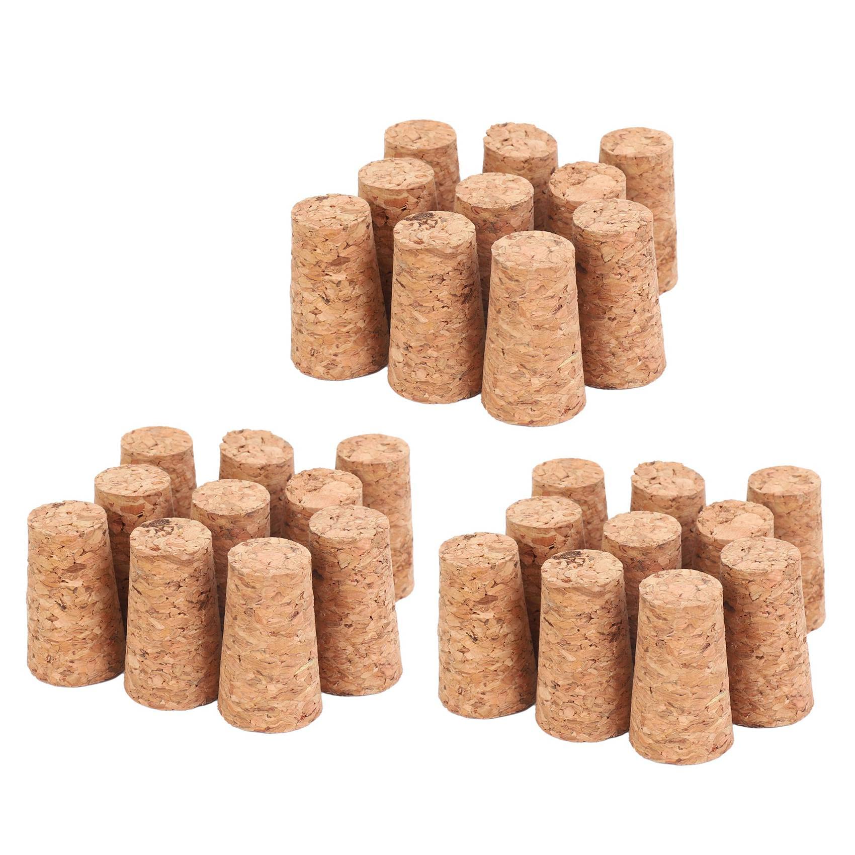 Mvosjfie 30Pcs Tapered Corks Stoppers Diy Craft Art Model Building 22 X 17 X 35Mm