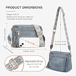 KITEVIUN Crossbody Bag for Women Trendy Leather Crossbody Purse Butterfly Design Shoulder Handbags with Adjustable Strap