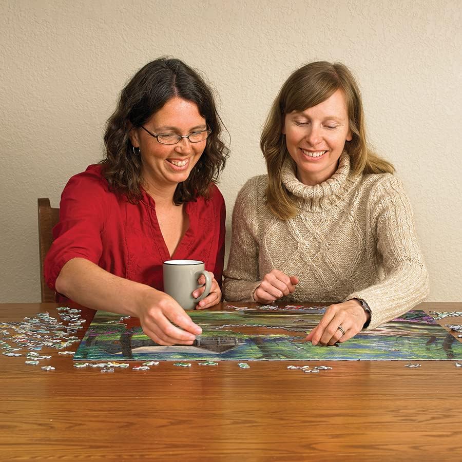 Miniatura 3 de Cobble Hill - Rompecabezas de 1000 piezas, cabina de pesca, póster de muestra incluido