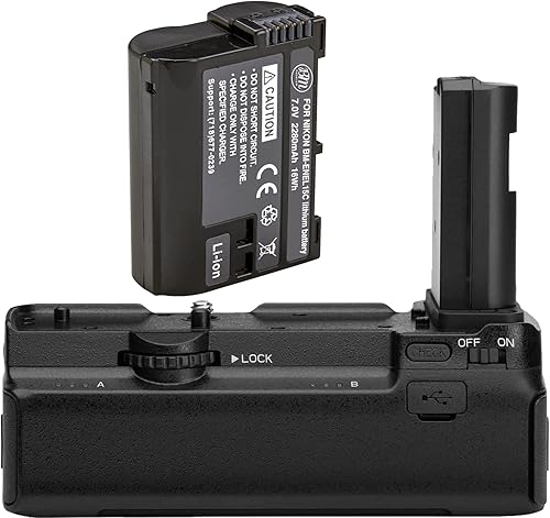 BM Premium Empuñadura de batería de repuesto MB-N10 compatible con cámaras Z5, Z6, Z6 II, Z7, Z7 II + 1 batería EN-EL15C