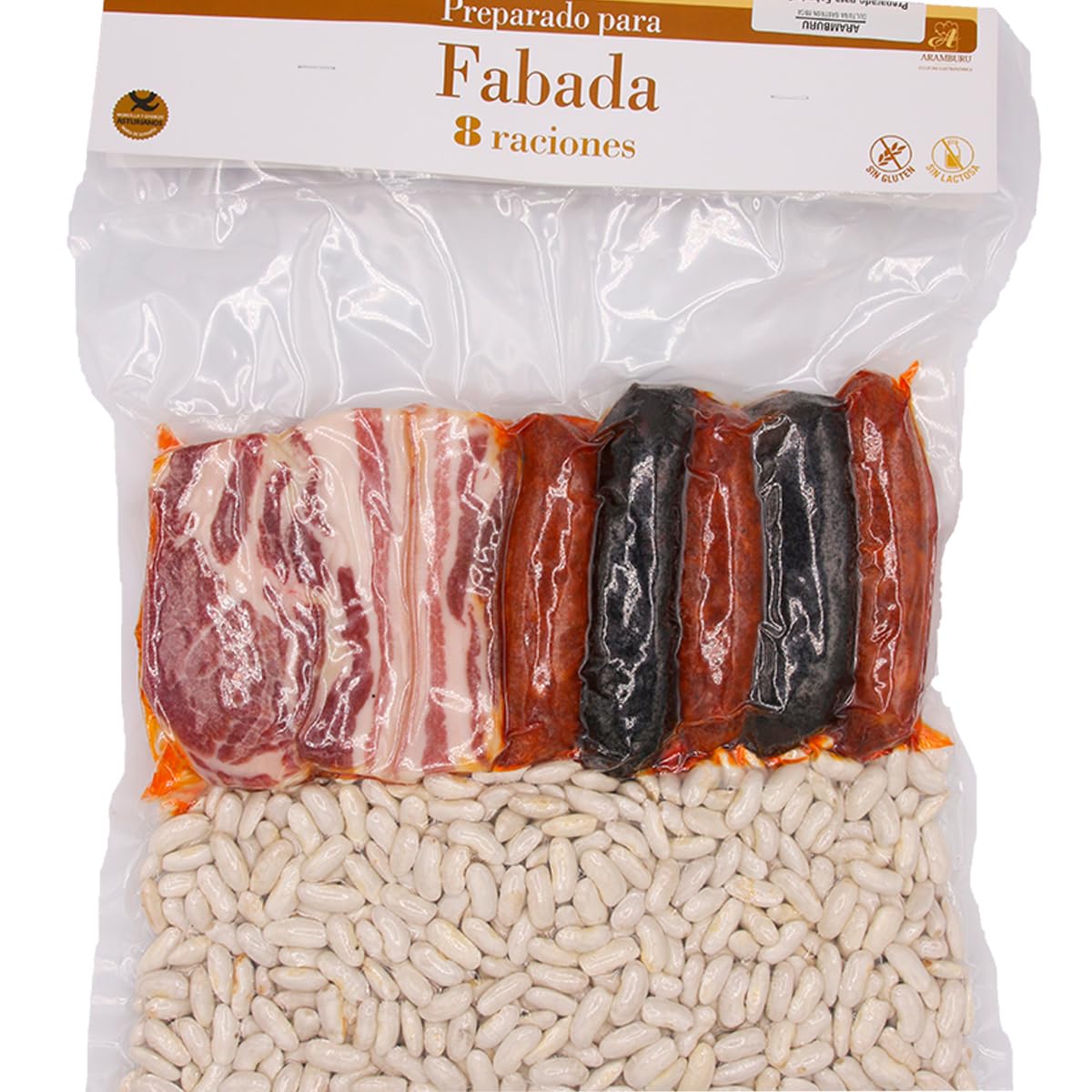 ARAMBURU Pack para Fabada Asturiana, Alubia Blanca y Compango, 5 Raciones, 1060 gr., Sin Gluten, Sin Lactosa — view 8
