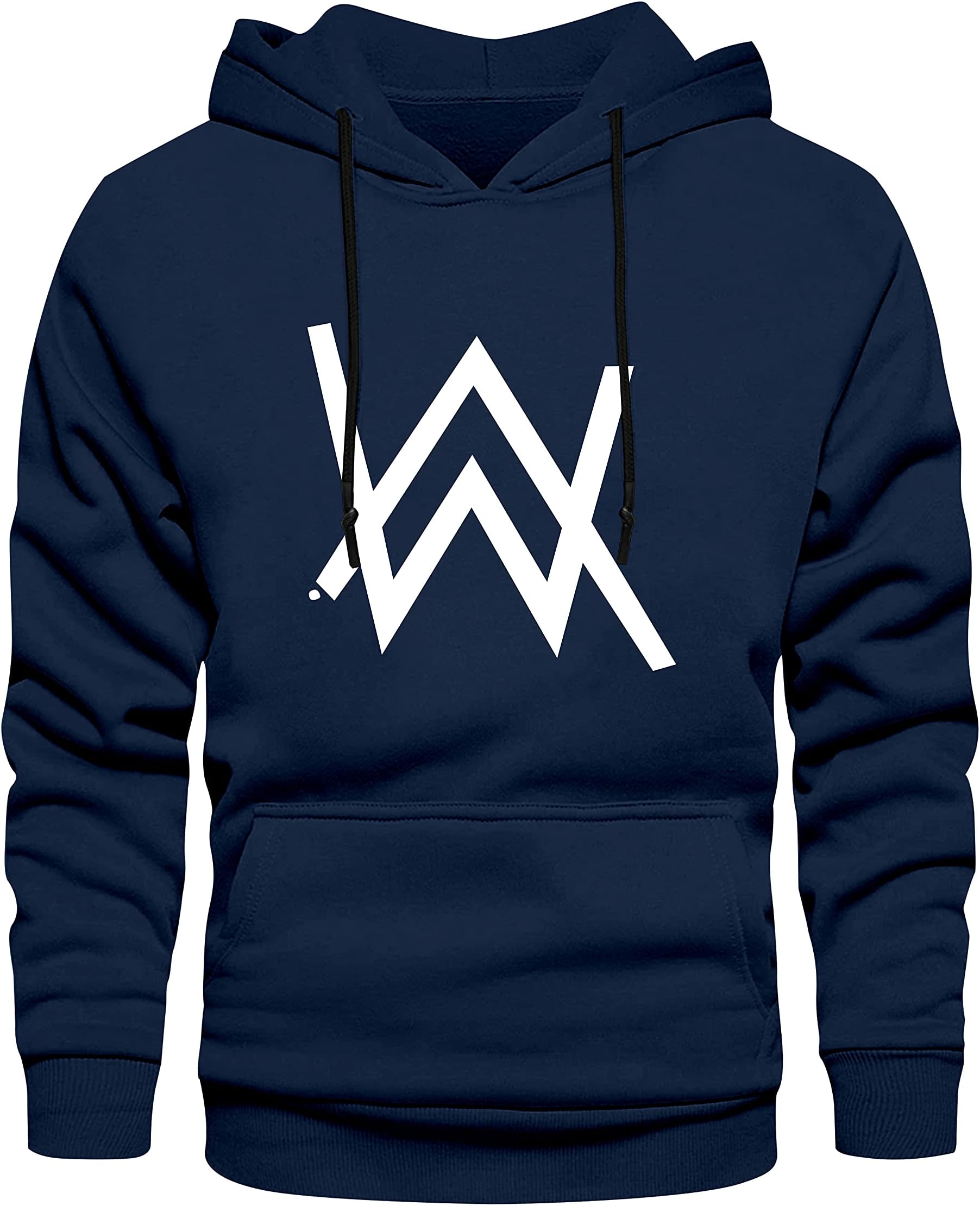 TeeWinkLatest & Stylish Unisex Alan Walker Design Printed Hooded Hoodies | Pullover Sweatshirts for Men & Women Blue