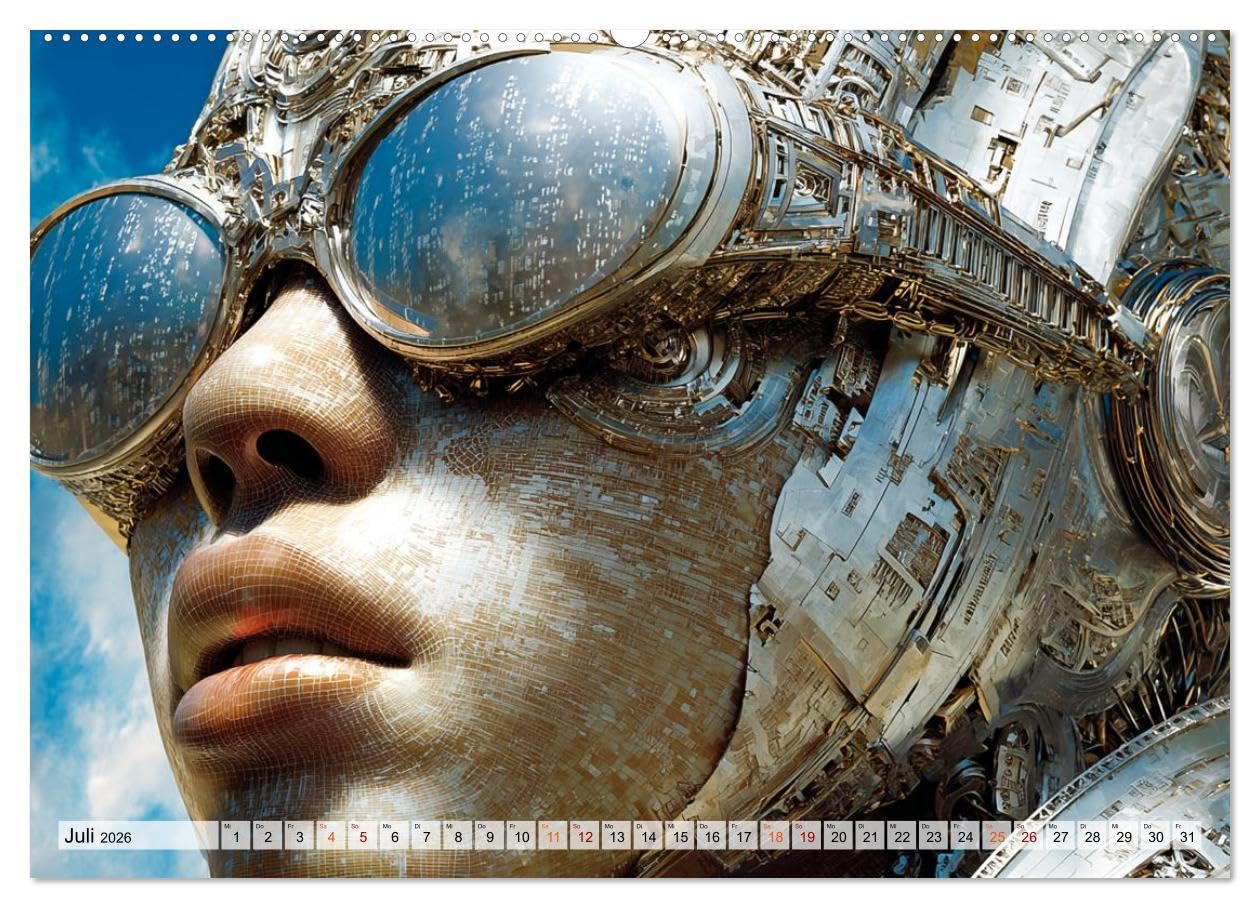 Fantasie Welten - Science Fiction (hochwertiger Premium Wandkalender 2026 DIN A2 quer), Kunstdruck in Hochglanz: Fantastische Zukunftswelten zum Träumen und Inspirieren. (CALVENDO Technologie)