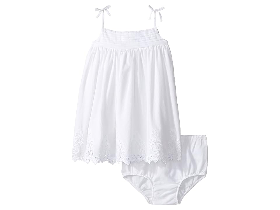 

Ralph Lauren Baby Batiste Lace Tiered Dress (Infant) (White) Girl's Dress