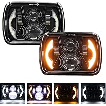 5x7 7x6 Inch LED Headlights Hi/Lo Beam, for International 4700 4900 8100 9900 9900i, Plug and Play, Pack of 2