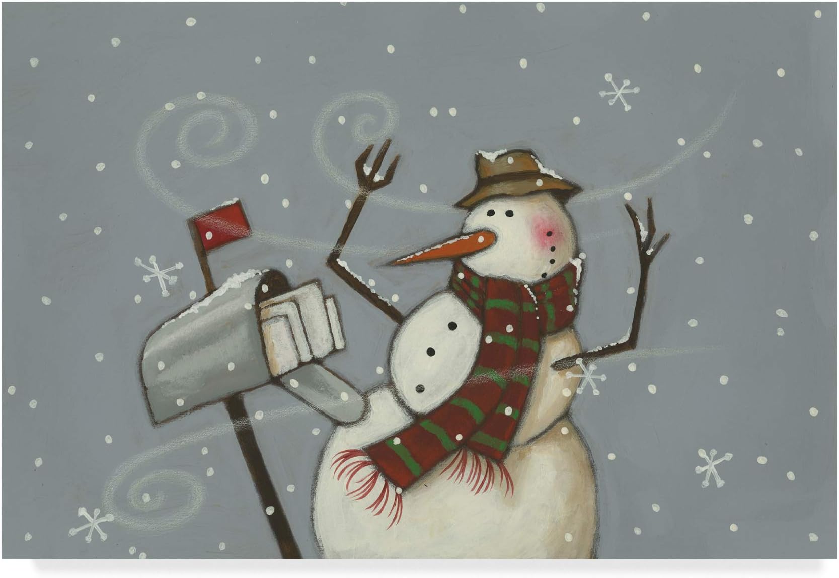 Trademark Fine Art Seasons Greetings Mail by Margaret Wilson, 16x24-Inch