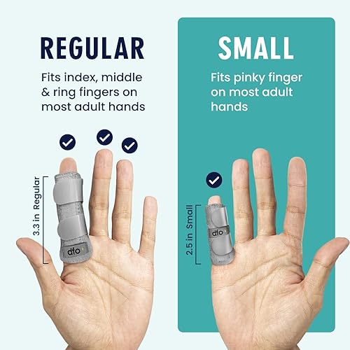 Miniatura 4 de Dr. Frederick's Original Férula de dedo gatillo  2 unidades  Férula de mazo y soporte para artritis, lesiones y esguince  Se adapta a dedos índice,
