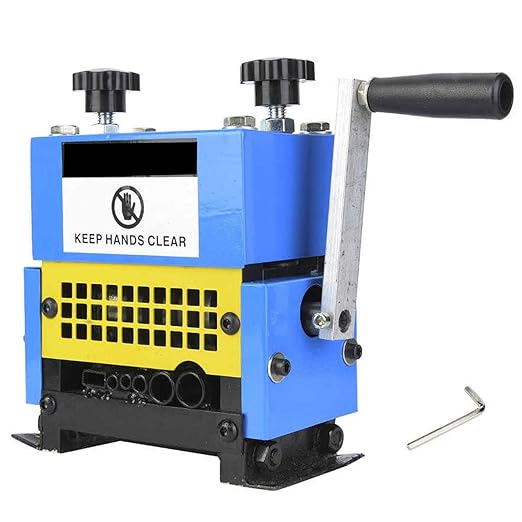 Wire Stripping Machine 1.5-20Mm Scrap Cable Stripper Wire Peeler Machine Hand Crank Cable Peeling Machine Cable Stripper Hand Crank Wire Stripping Machine for Wire Stripping