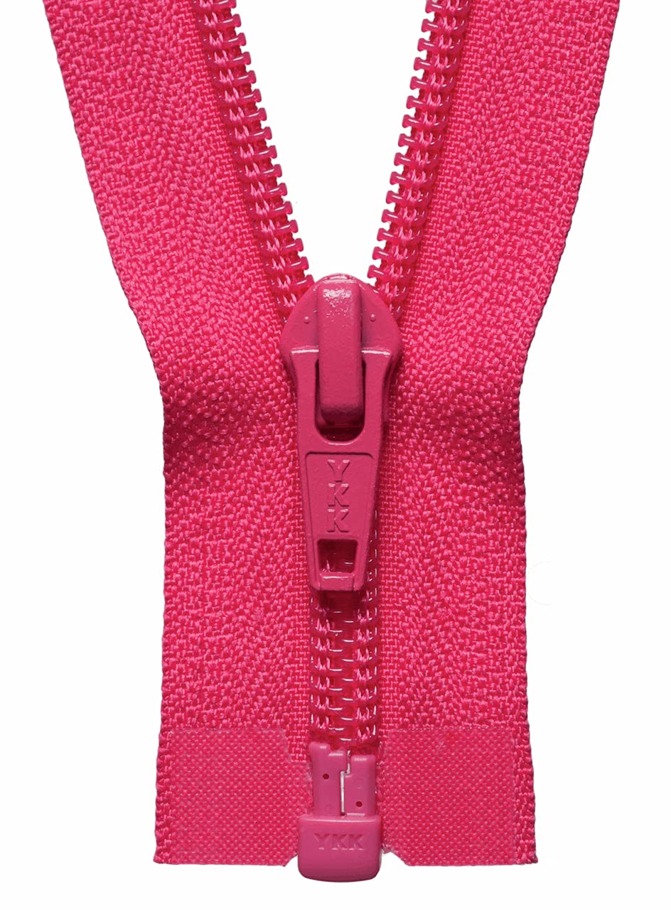Ykk No. 516 Shocking Pink Coil Zip, Nylon, 66 Cm Length