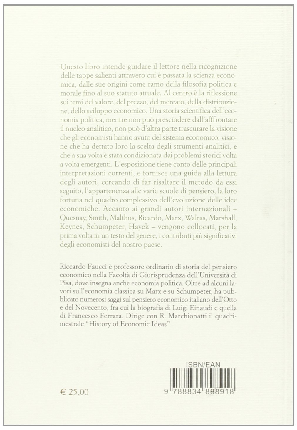 Breve storia dell'economia politica