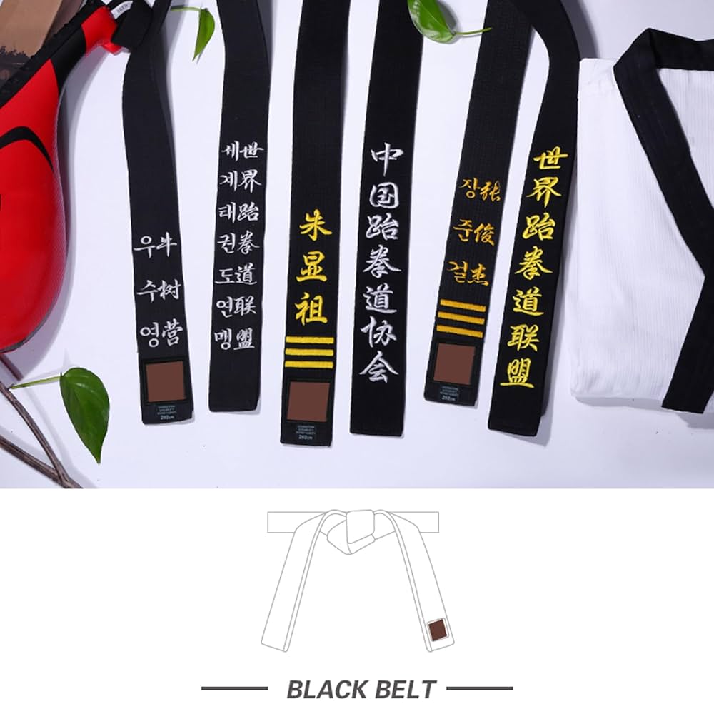 Amazon.com: WXMYOZR Custom Embroidered Black Belt for Karate