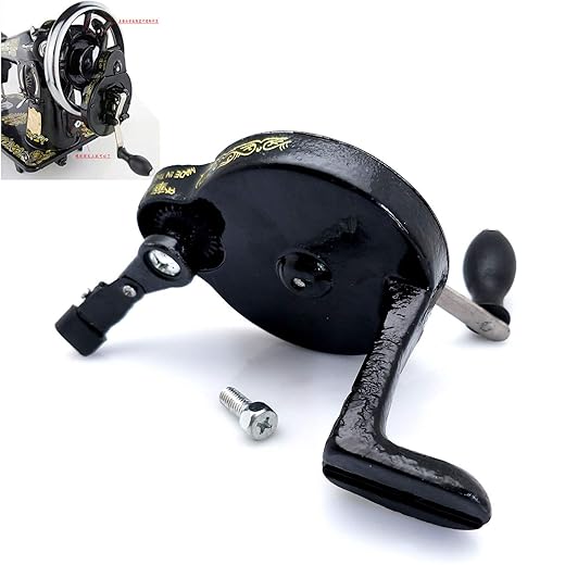 YEQIN Sewing Machine Hand Crank Compatible with Singer Spoked Wheel Treadle Sewing Machines 15 Class 127,128,28, 66, 99