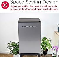 Vista 6 de Frigidaire EFR285-6COM, refrigerador de 2.5 pies cúbicos, puerta de acero inoxidable, serie Platinum