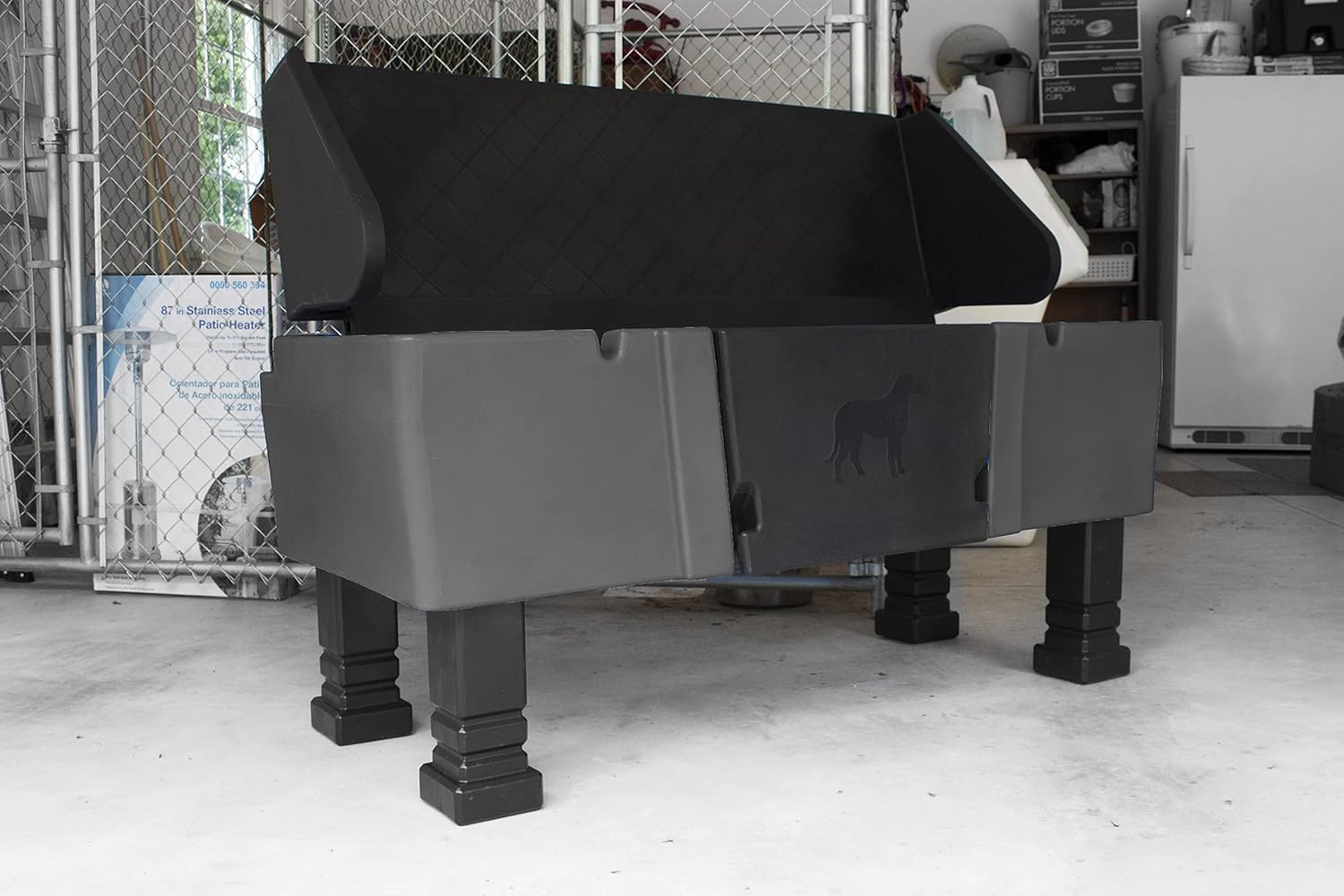 dakota283 Groom-Pro Pet Tub Enhanced - Dark Granite