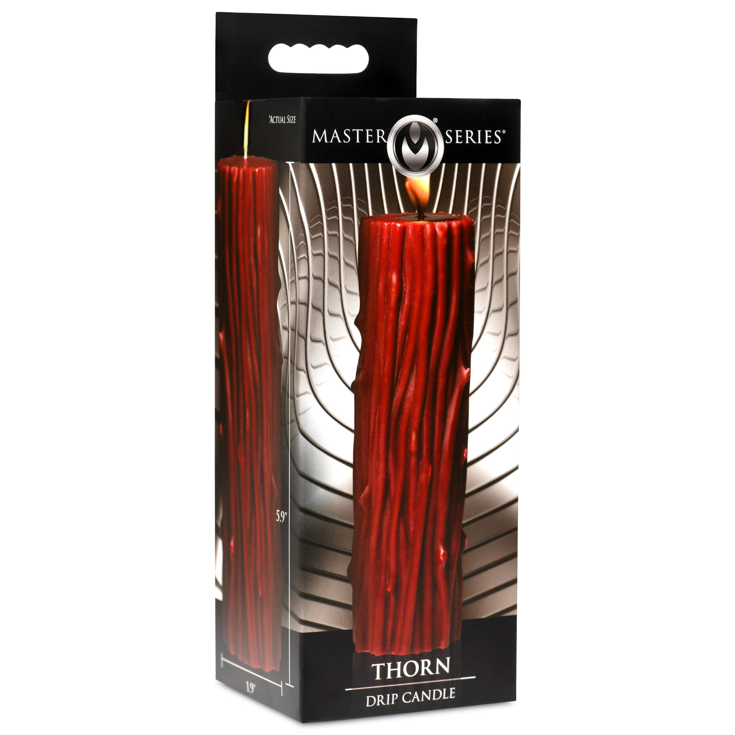 Thorn - Candela a goccia per benessere e relax e massaggio romantico con candela. Basso punto di fusione. Cera per il corpo alla paraffina non profumata. Regalo perfetto per la cura di sé. 1 pezzo,