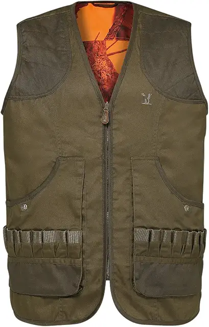 Gilet de chasse réversible Ghostcamo Blaze & Black S - Percussion Savane