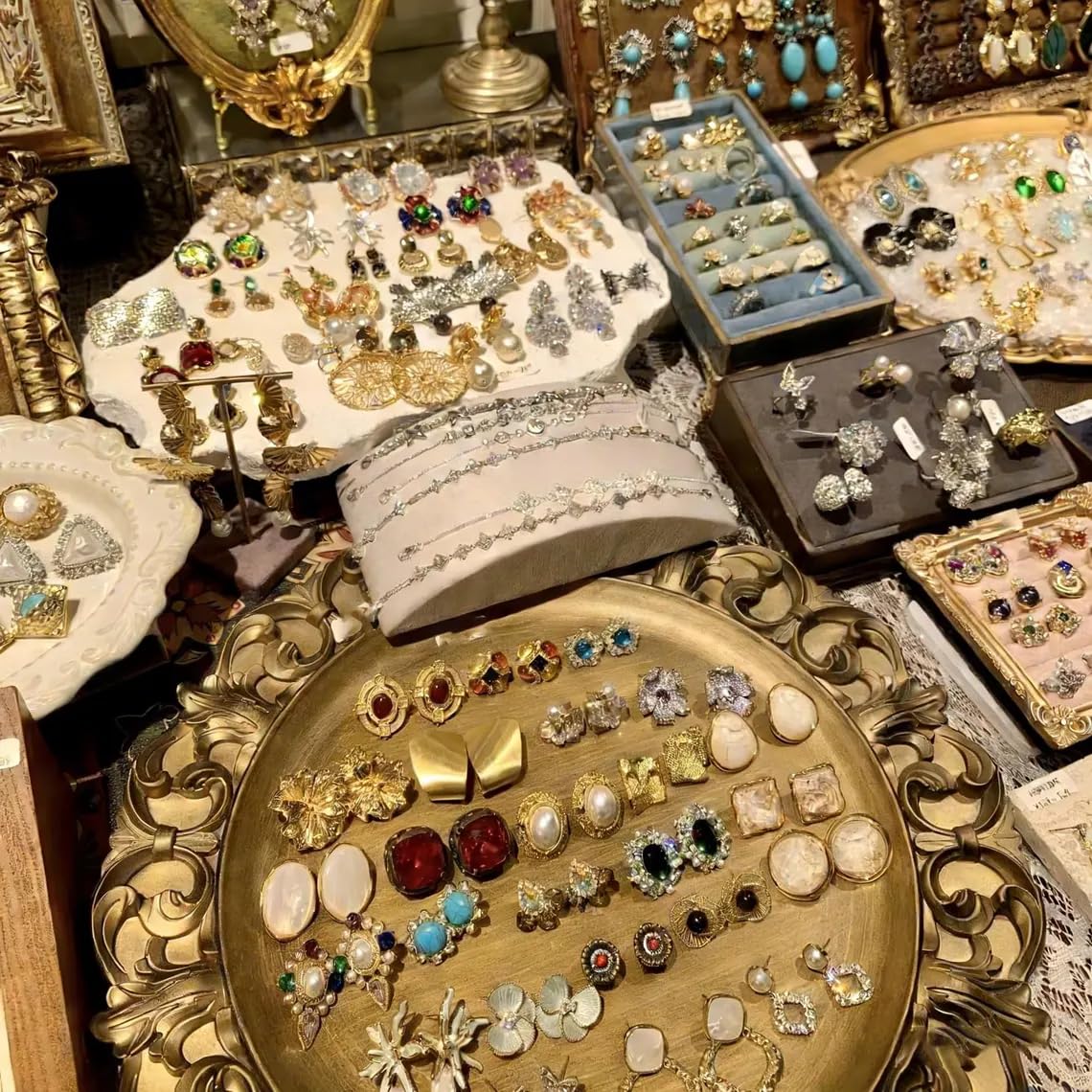 Ensemble de bijoux variés de 10/30+ pièces, comprenant collier, boucles d’oreilles, bague, cadeau d’anniversaire pour elle