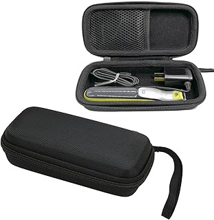 Capa de transporte, capa rígida de armazenamento de viagem proteção total à prova de choque à prova de poeira capa rígida para barbeador Philips, compatível com Oneblade Pro QP2520/90/70; QP6620/30 Trimmer and Shaver