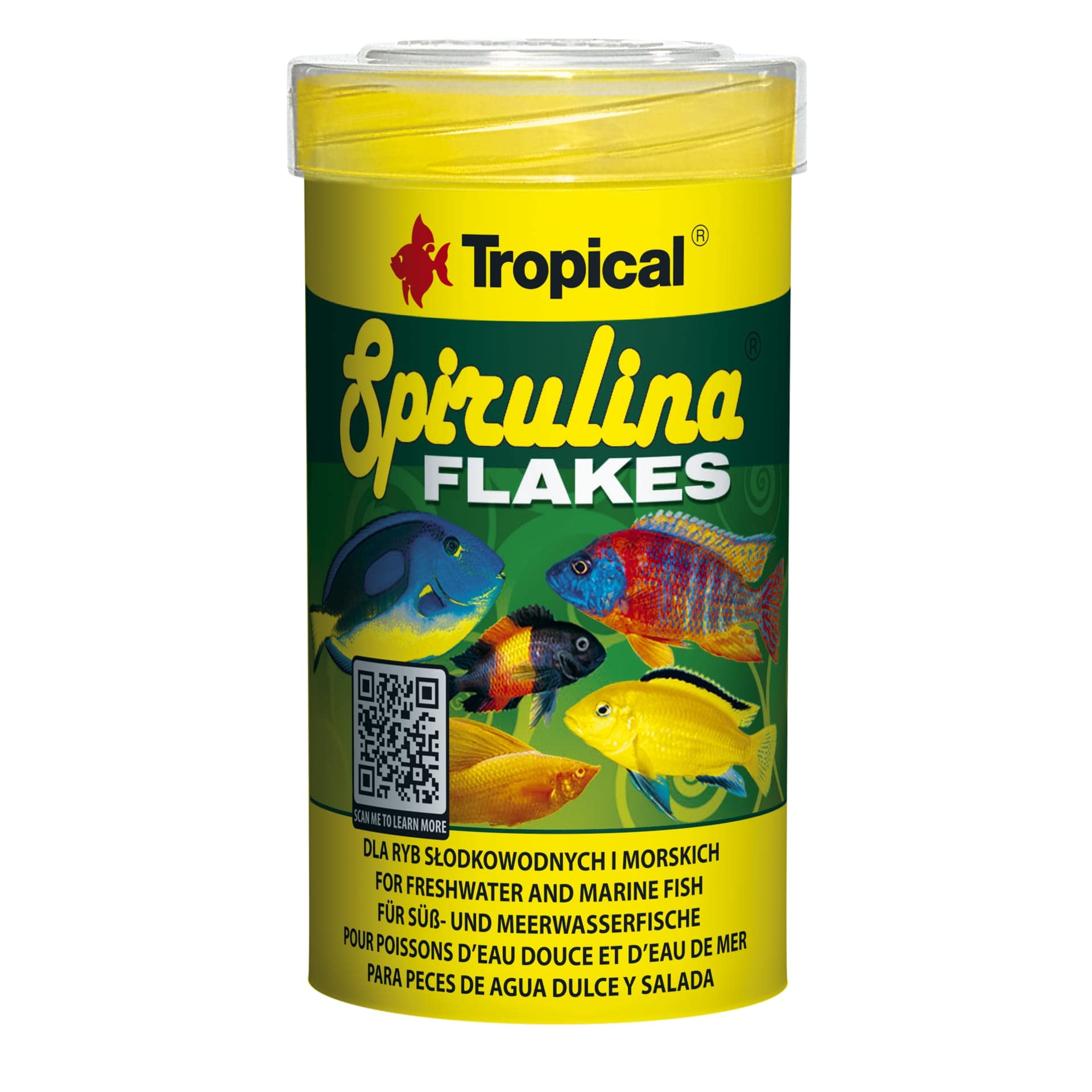 Pokarm dla roślinożernych ryb w formie płatków SPIRULINA FLAKES 100ml / 20g