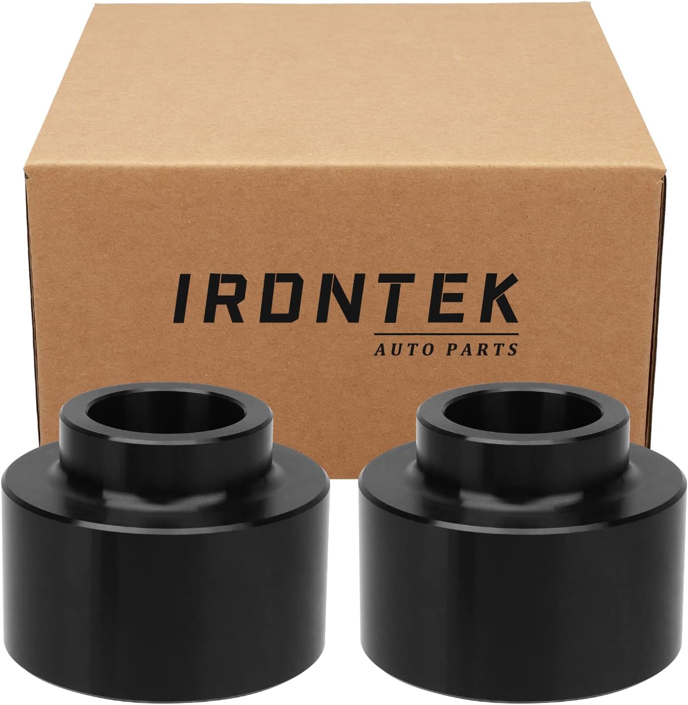 IRONTEK Rear Leveling Lift Kits Raise 2" Coil Spring Spacers Compatible for Dodge 2009-2010 Ram 1500, for Ram 2011-2020 1500 Trucks With Rear Coil Spring Suspension (2 Pack Black)