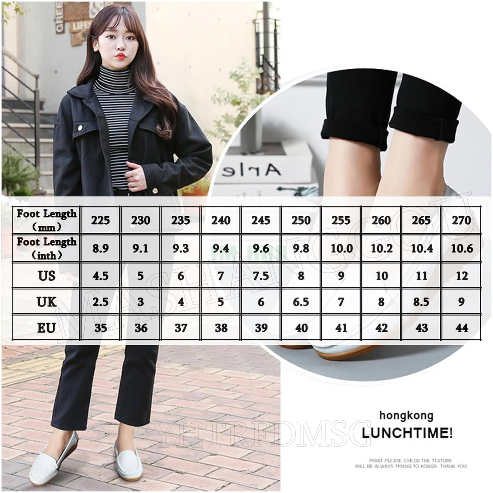 Mocassins orthopédiques pour femme en cuir respirant - Mocassins compensés orthopédiques classiques - Moccasins décontractés à enfiler - Chaussures de bureau