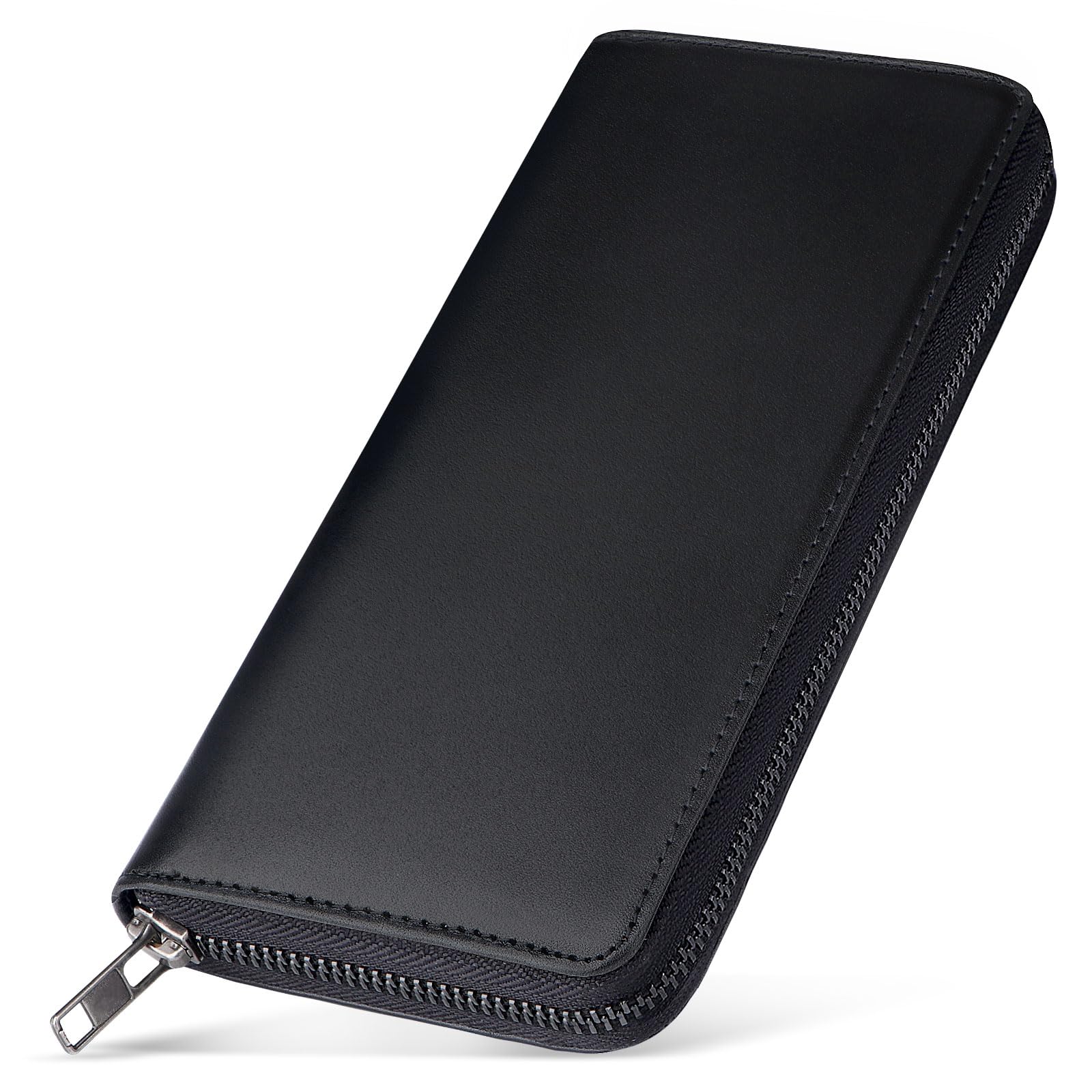 Ecoofee Tochigi Leather Long Wallet Round Zipper RFID Block Japan