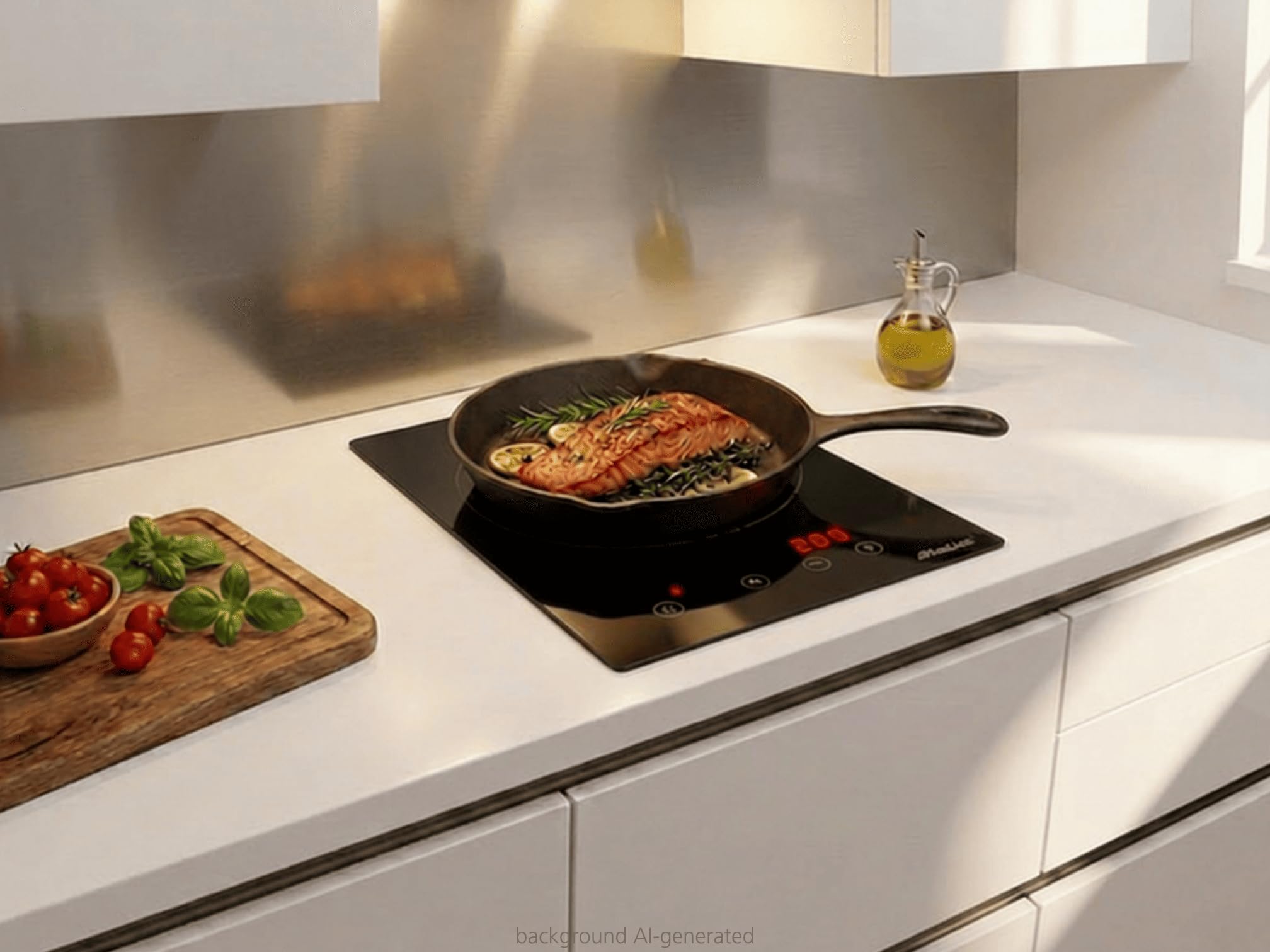 Steba IK 60 E Einbau-Induktionskochfeld 28 cm Glas-Keramik 10 Leistungsstufen Touch Control 2000 Watt