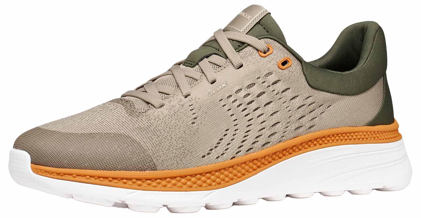 Geox Men's U SPHERICA ACTIF X1 Trainers, Sand/Dove Grey, 43 EU