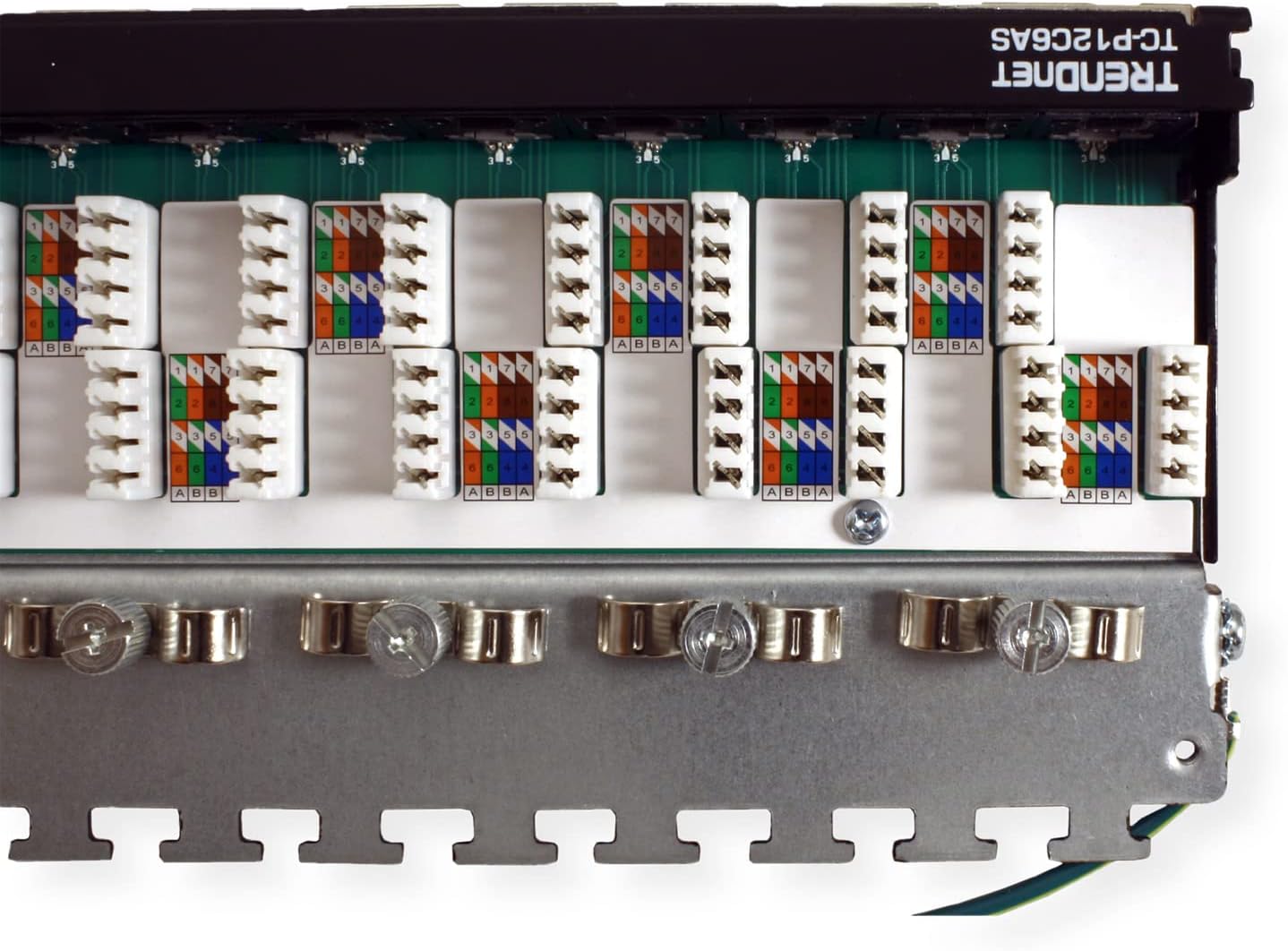 Exсluѕіvе Sресіаl TRENDnet 12-Port Cat6A Shielded Patch Panel, 10G Ready, Cat5e,Cat6,Cat6A Compatible, Metal Housing, Color-Coded Labeling For T568A And T568B Wiring, Cable Management, Wall Mountable, Black, TC-P12C6AS Exсluѕіvе Sресіаl TRENDnet 12-Port Cat6A Shielded Patch Panel, 10G Ready, Cat5e,Cat6,Cat6A Compatible, Metal Housing, Color-Coded Labeling For T568A And T568B Wiring, Cable Management, Wall Mountable, Black, TC-P12C6AS