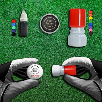 Custom Golf Ball Stamp with Long-Lasting Quick Drying Ink-Convenient Golf Accessories for Men-Particular Personalized Golf Ball Marker Gifts